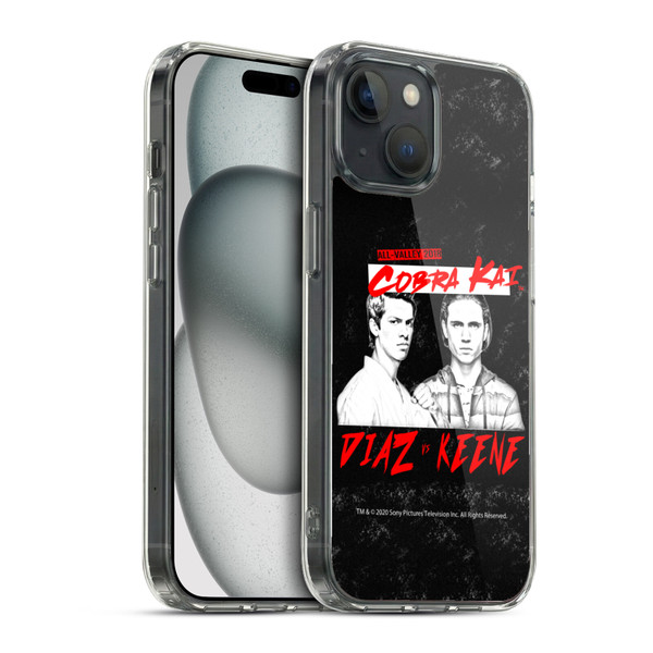 Cobra Kai Composed Art Diaz VS Keene Soft Gel Case for Apple iPhone 15 & MagSafe