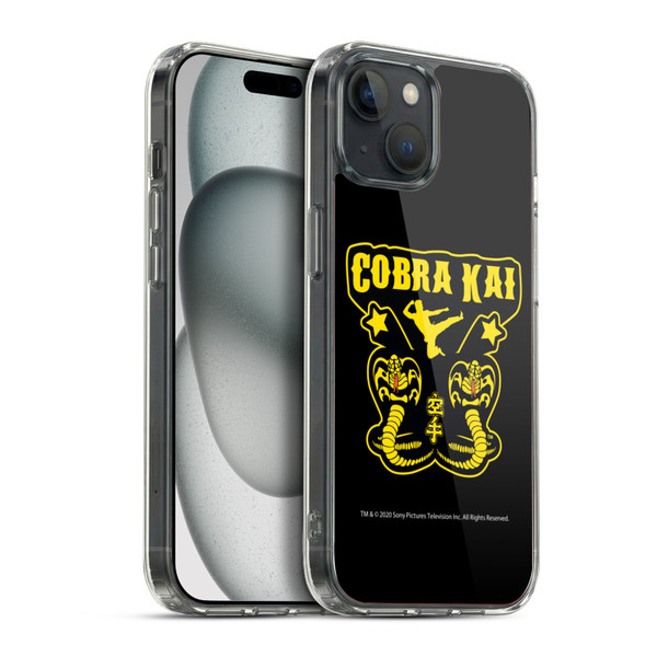 Cobra Kai Composed Art Logo Soft Gel Case for Apple iPhone 15 Plus & MagSafe