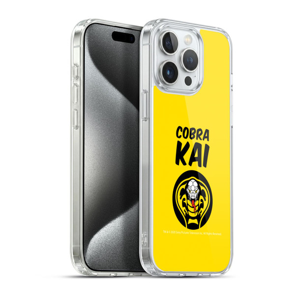 Cobra Kai Composed Art Logo 2 Soft Gel Case for Apple iPhone 15 Pro Max & MagSafe