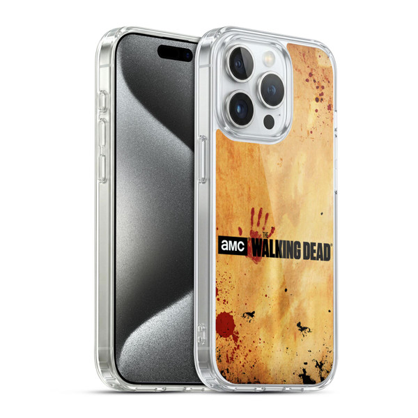 AMC The Walking Dead Logo Horizontal Soft Gel Case for Apple iPhone 15 Pro & MagSafe