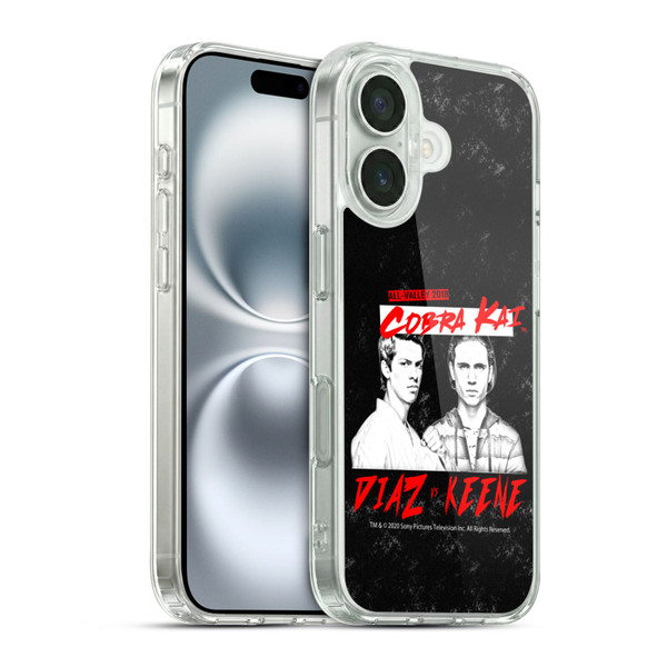 Cobra Kai Composed Art Diaz VS Keene Soft Gel Case for Apple iPhone 16 & MagSafe