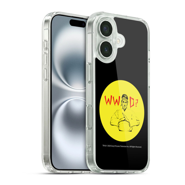 Cobra Kai Composed Art John Lawrence WWD Soft Gel Case for Apple iPhone 16 & MagSafe