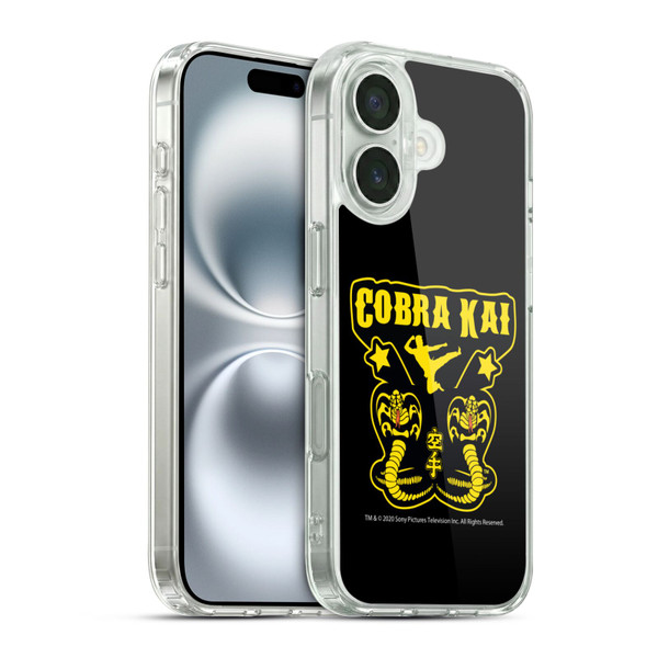 Cobra Kai Composed Art Logo Soft Gel Case for Apple iPhone 16 & MagSafe