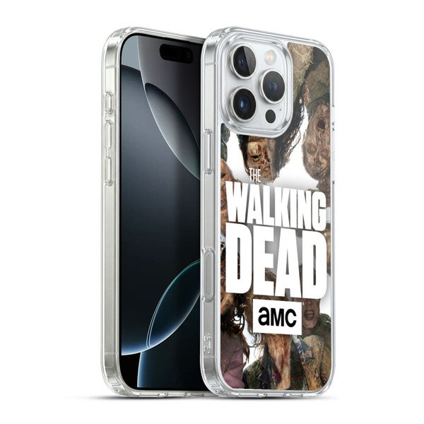 AMC The Walking Dead Logo Group Soft Gel Case for Apple iPhone 16 Pro Max & MagSafe