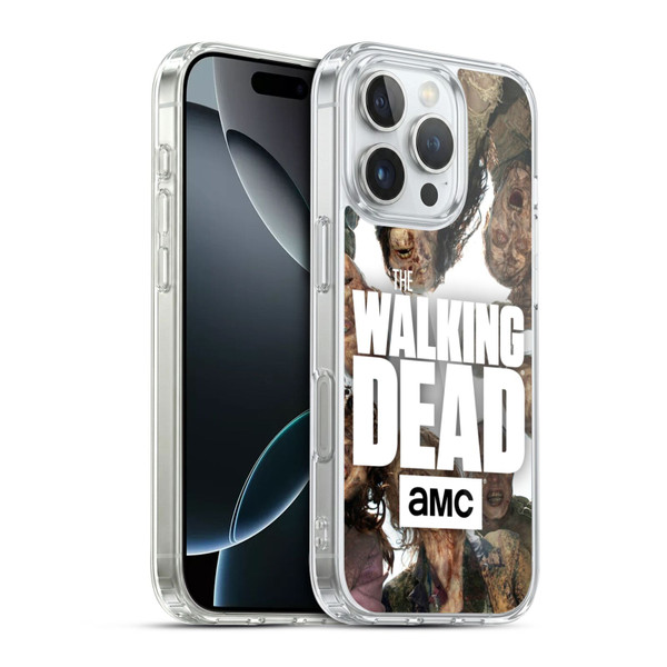 AMC The Walking Dead Logo Group Soft Gel Case for Apple iPhone 16 Pro & MagSafe