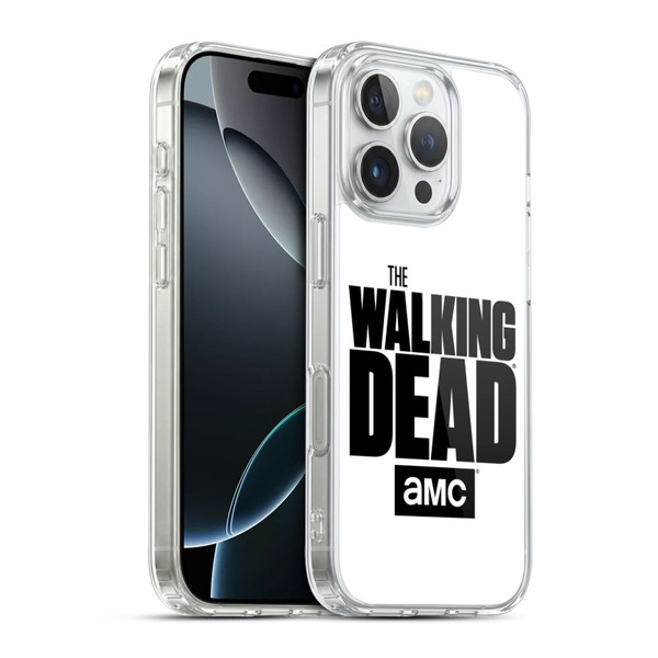 AMC The Walking Dead Logo White Soft Gel Case for Apple iPhone 16 Pro & MagSafe