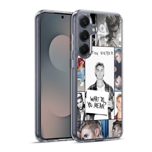 Justin Bieber Purpose Grid Poster Soft Gel Case for Samsung Galaxy S25+ & MagSafe
