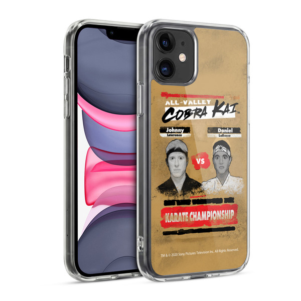 Cobra Kai Graphics 2 Karate Championship Soft Gel Case for Apple iPhone 11