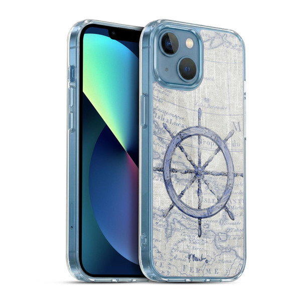Paul Brent Nautical Vintage Wheel Soft Gel Case for Apple iPhone 13 Mini & MagSafe