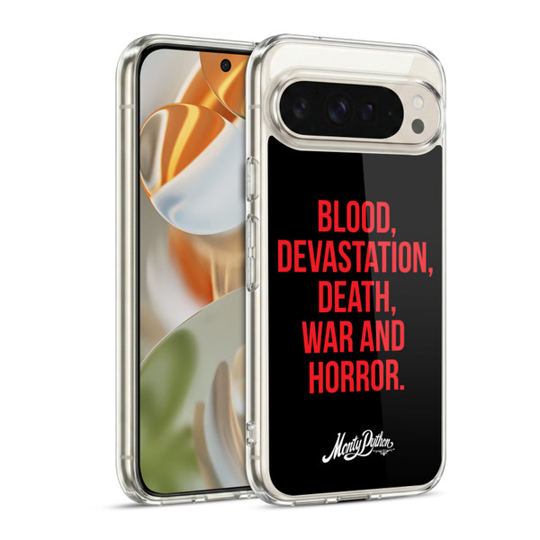 Monty Python Key Art Blood Devastation Death War And Horror Soft Gel Case for Google Pixel 9 / Pixel 9 Pro