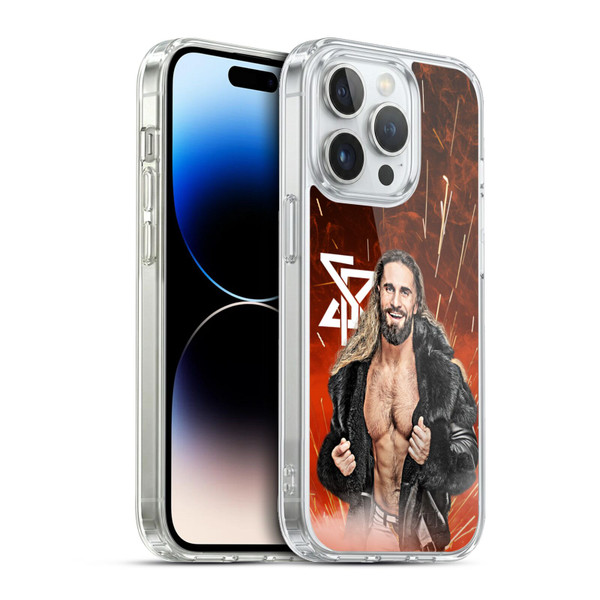 WWE Seth Rollins Graphic Portrait Soft Gel Case for Apple iPhone 13 Pro & MagSafe