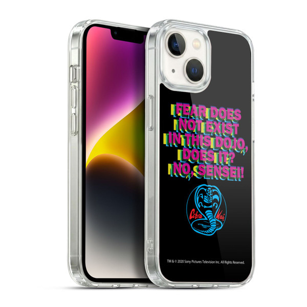 Cobra Kai Graphics 2 Dojo Quote Logo Soft Gel Case for Apple iPhone 14