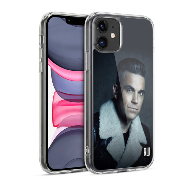 Robbie Williams Calendar Leather Jacket Soft Gel Case for Apple iPhone 11