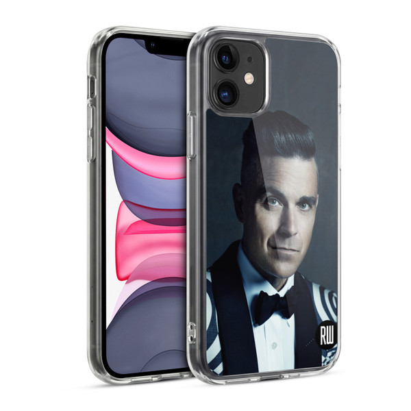 Robbie Williams Calendar Printed Tux Soft Gel Case for Apple iPhone 11