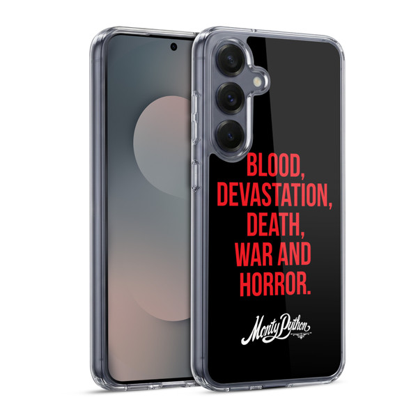 Monty Python Key Art Blood Devastation Death War And Horror Soft Gel Case for Samsung Galaxy S25 & MagSafe