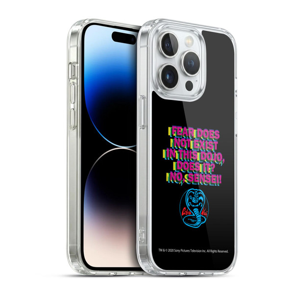 Cobra Kai Graphics 2 Dojo Quote Logo Soft Gel Case for Apple iPhone 14 Pro & MagSafe