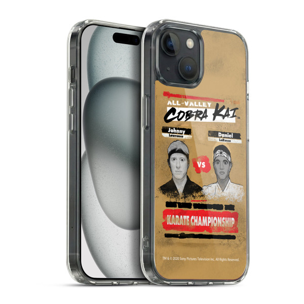 Cobra Kai Graphics 2 Karate Championship Soft Gel Case for Apple iPhone 15 Plus & MagSafe