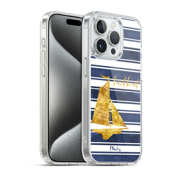 Paul Brent Nautical Sailboat Soft Gel Case for Apple iPhone 15 Pro & MagSafe