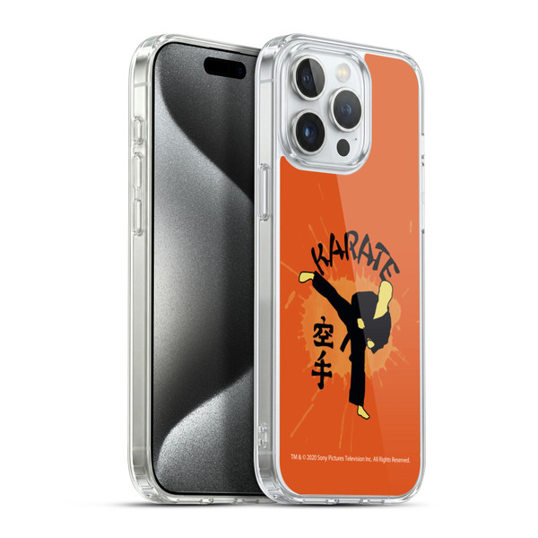 Cobra Kai Graphics 2 Karate Logo Soft Gel Case for Apple iPhone 15 Pro Max & MagSafe