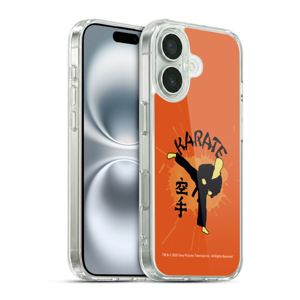 Cobra Kai Graphics 2 Karate Logo Soft Gel Case for Apple iPhone 16 & MagSafe