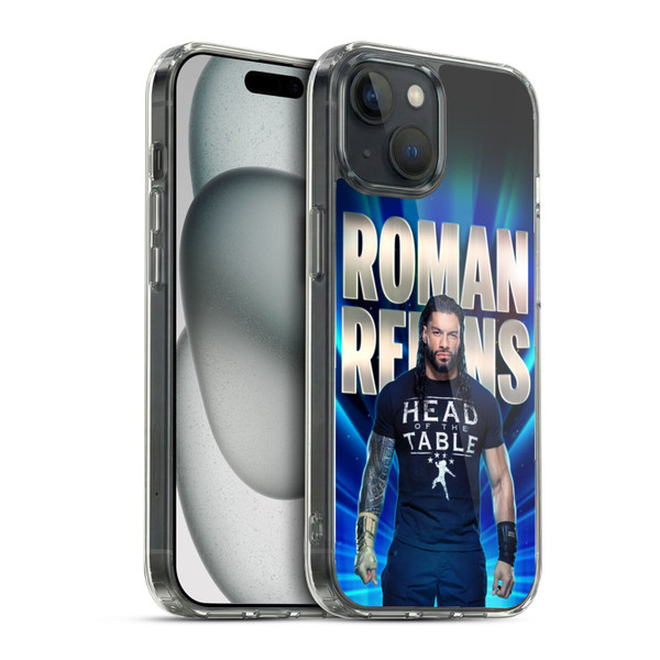 WWE R. Reigns Graphics Roman Reigns 2 Soft Gel Case for Apple iPhone 15 & MagSafe