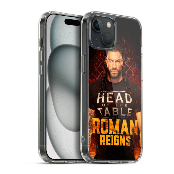 WWE R. Reigns Graphics Roman Reigns 1 Soft Gel Case for Apple iPhone 15 Plus & MagSafe