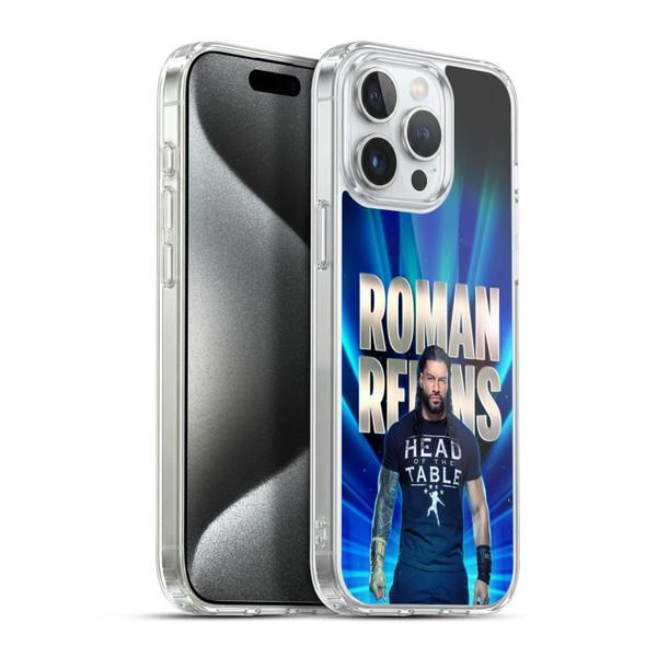 WWE R. Reigns Graphics Roman Reigns 2 Soft Gel Case for Apple iPhone 15 Pro Max & MagSafe