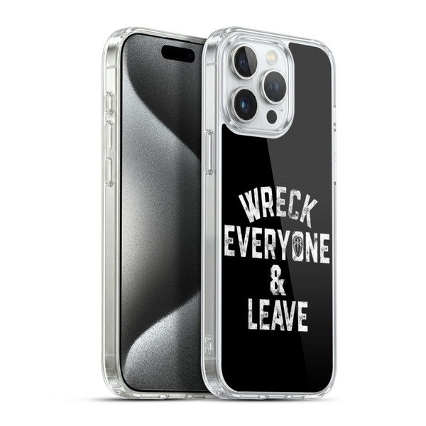 WWE R. Reigns Graphics Wreck Everyone & Leave Soft Gel Case for Apple iPhone 15 Pro Max & MagSafe