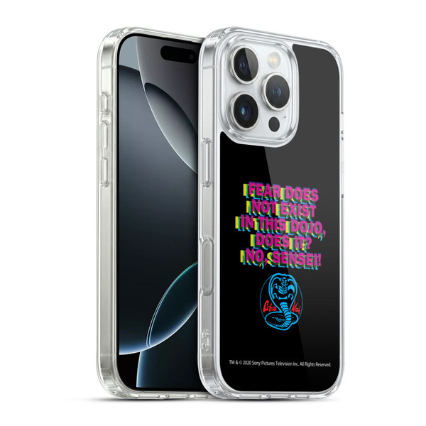 Cobra Kai Graphics 2 Dojo Quote Logo Soft Gel Case for Apple iPhone 16 Pro & MagSafe