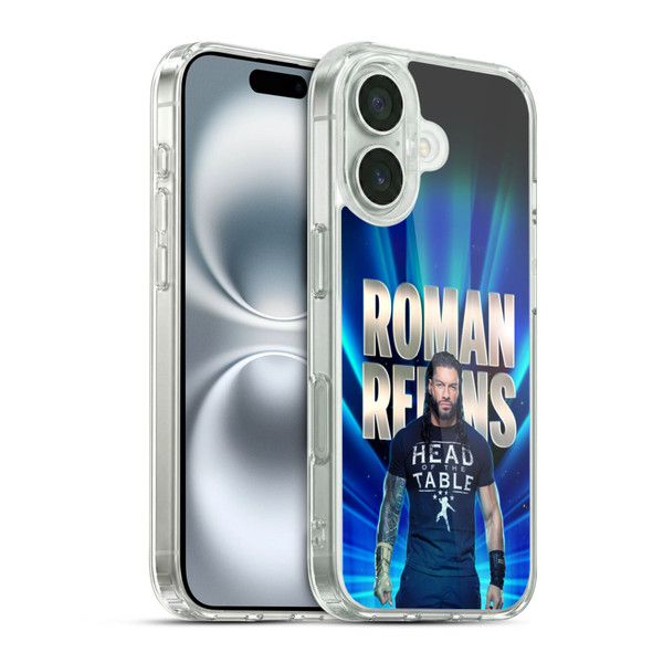 WWE R. Reigns Graphics Roman Reigns 2 Soft Gel Case for Apple iPhone 16 & MagSafe