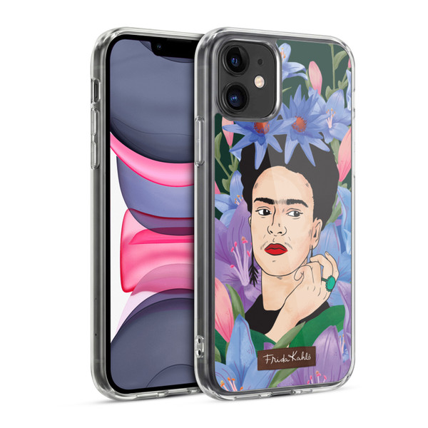 Frida Kahlo Portrait 3 Lilies Soft Gel Case for Apple iPhone 11