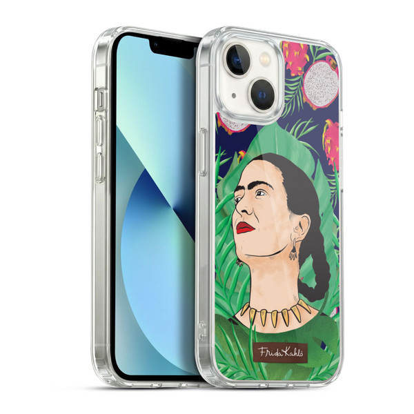 Frida Kahlo Portrait 3 Tropical Soft Gel Case for Apple iPhone 13