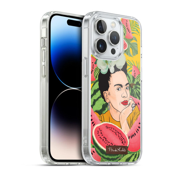 Frida Kahlo Portrait 3 Watermelon Soft Gel Case for Apple iPhone 13 Pro & MagSafe