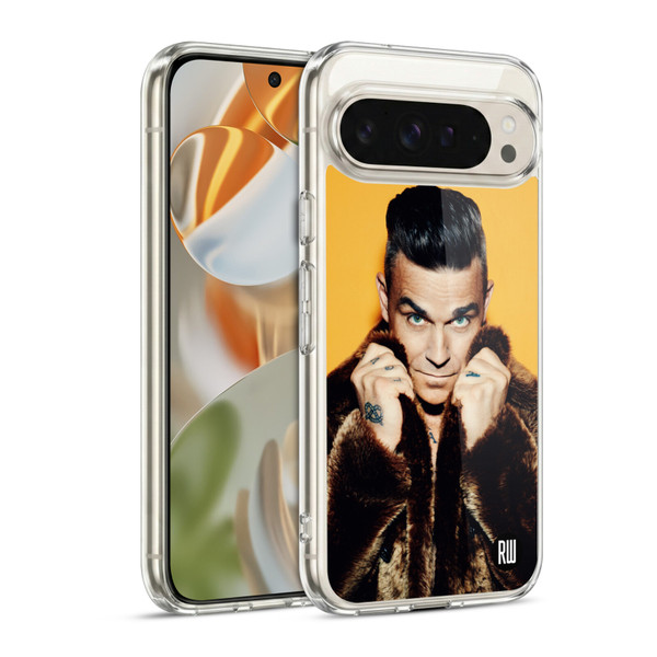 Robbie Williams Calendar Fur Coat Soft Gel Case for Google Pixel 9 / Pixel 9 Pro
