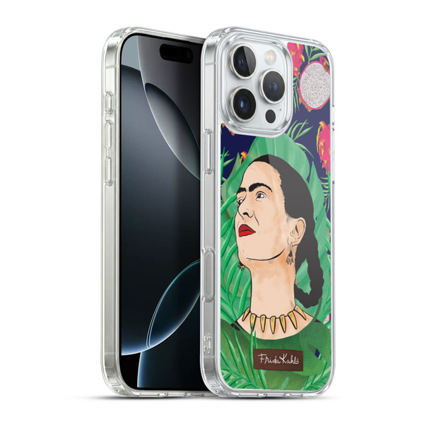 Frida Kahlo Portrait 3 Tropical Soft Gel Case for Apple iPhone 16 Pro Max & MagSafe