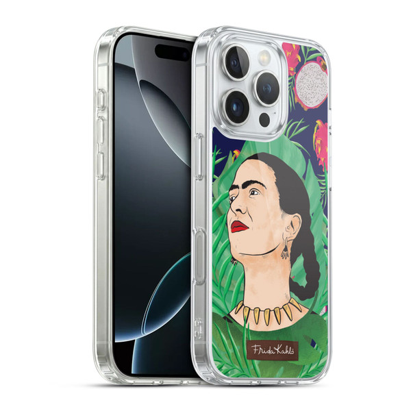 Frida Kahlo Portrait 3 Tropical Soft Gel Case for Apple iPhone 16 Pro & MagSafe