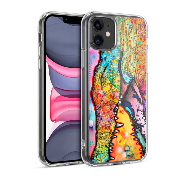 Dean Russo Wildlife 3 Crocodile Soft Gel Case for Apple iPhone 11