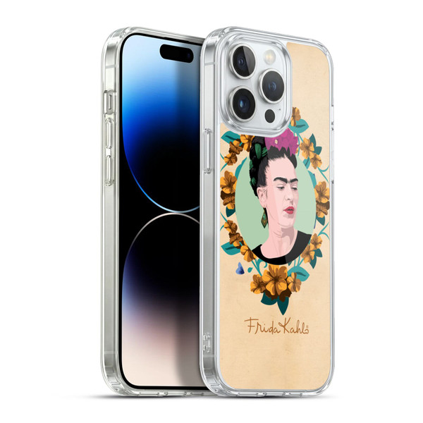 Frida Kahlo Portrait Purple Soft Gel Case for Apple iPhone 13 Pro Max & MagSafe