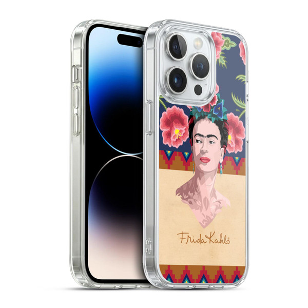 Frida Kahlo Portrait Red Soft Gel Case for Apple iPhone 13 Pro & MagSafe