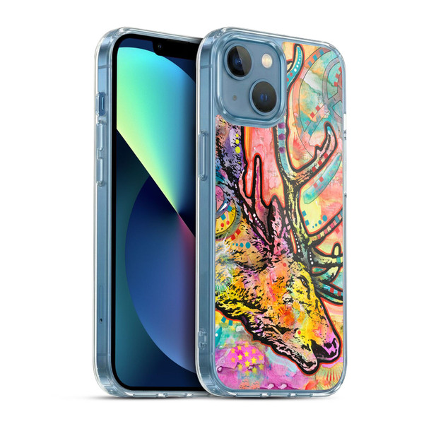 Dean Russo Wildlife 3 Stag Soft Gel Case for Apple iPhone 13 Mini & MagSafe
