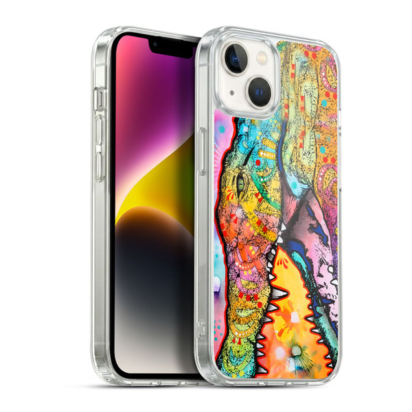 Dean Russo Wildlife 3 Crocodile Soft Gel Case for Apple iPhone 14 Plus & MagSafe