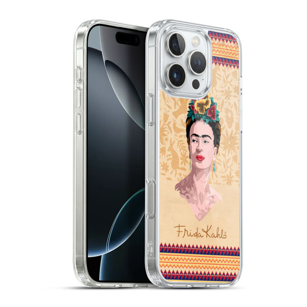 Frida Kahlo Portrait Yellow Soft Gel Case for Apple iPhone 16 Pro Max & MagSafe