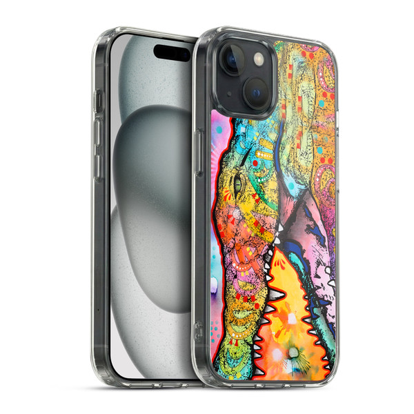 Dean Russo Wildlife 3 Crocodile Soft Gel Case for Apple iPhone 15 Plus & MagSafe