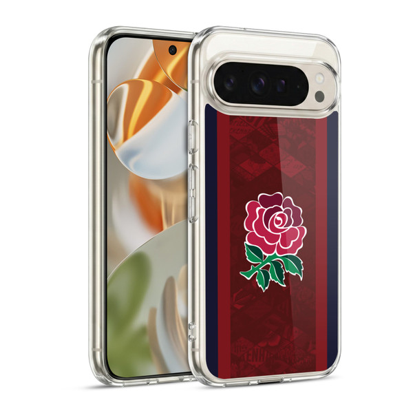 England Rugby Union 2024/25 Crest Kit Alternate Soft Gel Case for Google Pixel 9 / Pixel 9 Pro