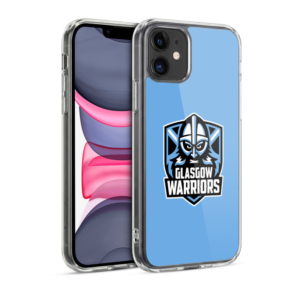 Glasgow Warriors Logo Plain Blue Soft Gel Case for Apple iPhone 11
