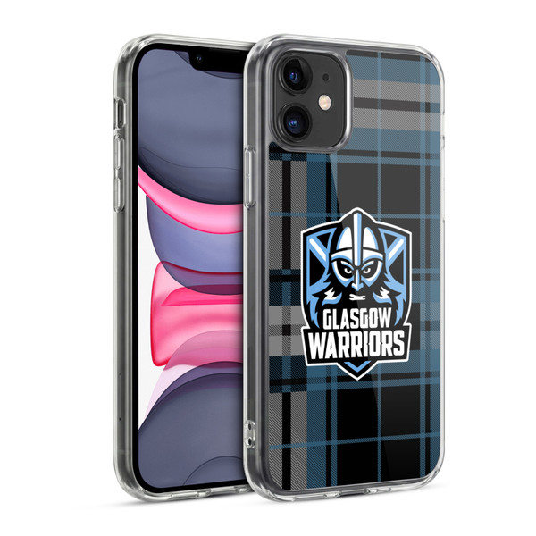 Glasgow Warriors Logo Tartan Soft Gel Case for Apple iPhone 11