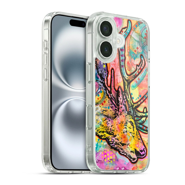 Dean Russo Wildlife 3 Stag Soft Gel Case for Apple iPhone 16 & MagSafe