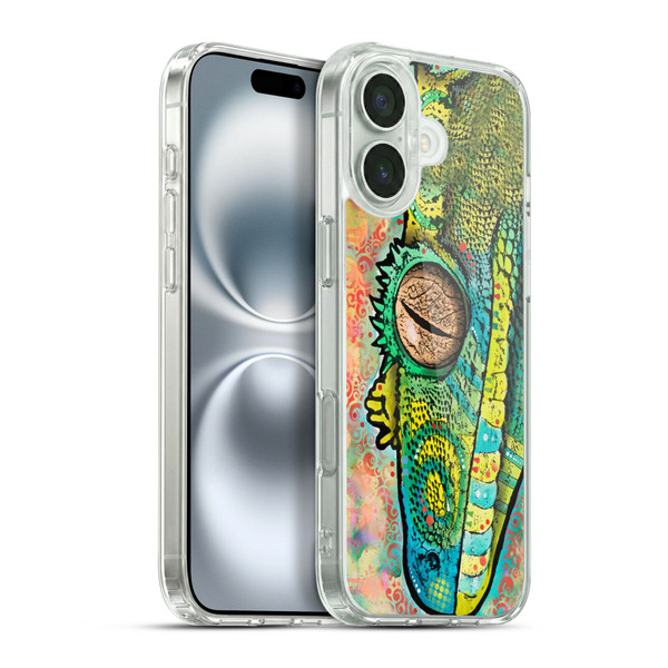 Dean Russo Wildlife 3 Gecko Soft Gel Case for Apple iPhone 16 Plus & MagSafe