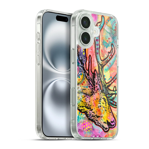 Dean Russo Wildlife 3 Stag Soft Gel Case for Apple iPhone 16 Plus & MagSafe