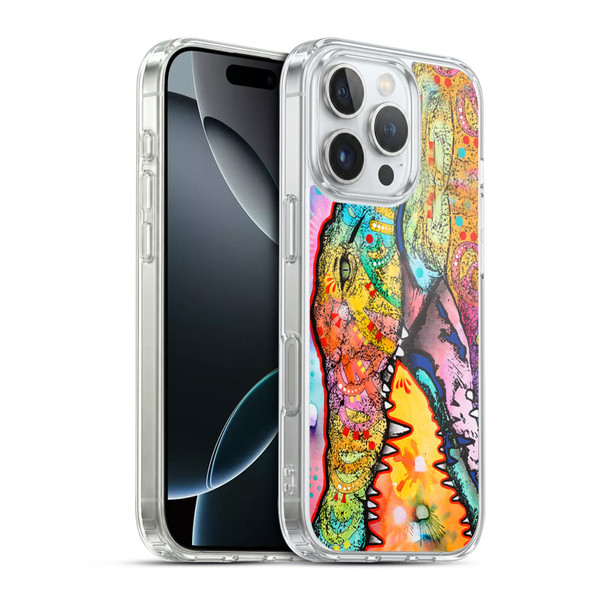 Dean Russo Wildlife 3 Crocodile Soft Gel Case for Apple iPhone 16 Pro & MagSafe